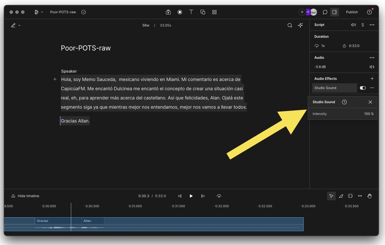 Descript’s «Studio Sound» makes dynamic mics sound like condensers & condensers behave like dynamics 1