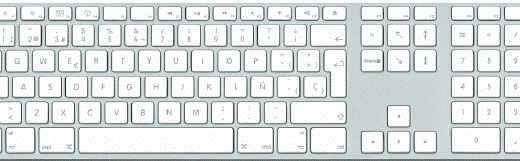 Choose Apple's Spanish keyboard, even if you only type in English 3