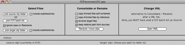 VideoToolshed releases FcpReconnect to aid in media management 1
