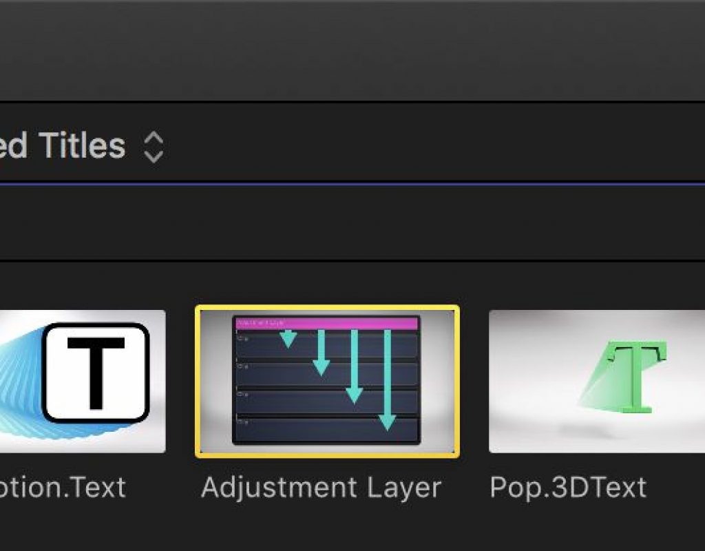 Day 27 #28daysofQuickTips 2018 – Audition Adjustment Layers as Effect Collections in Final Cut Pro X 15