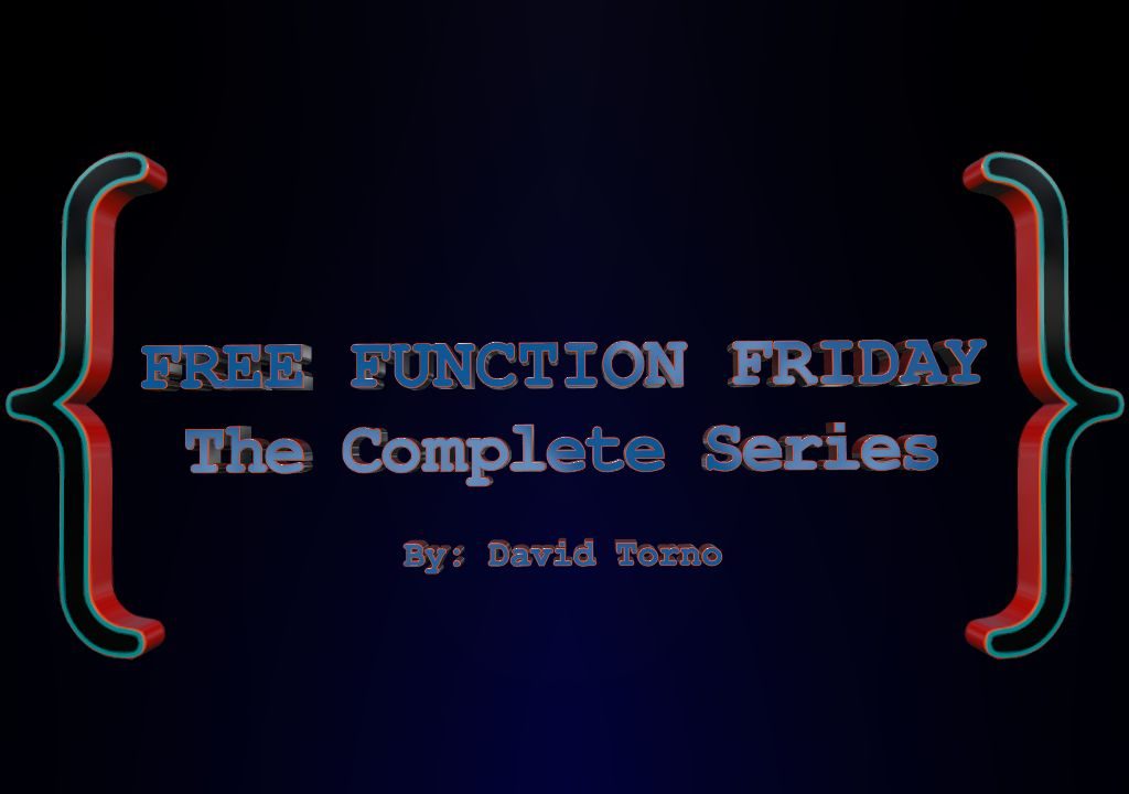 Free Function Friday Complete Series 1