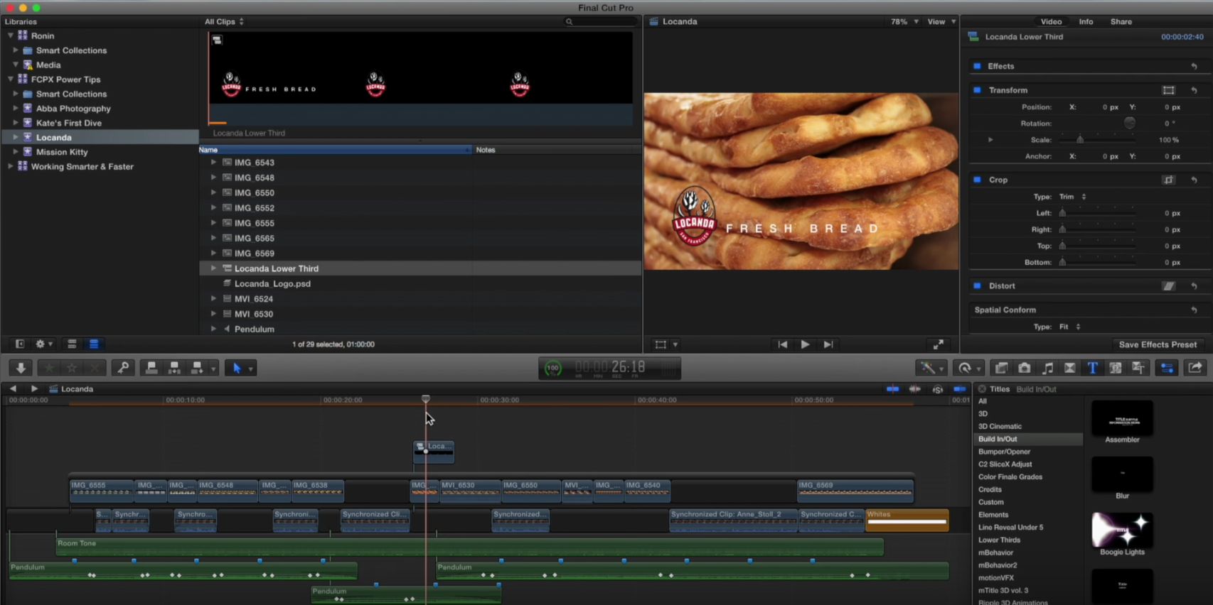 Emancipate your titles in Final Cut Pro X 16