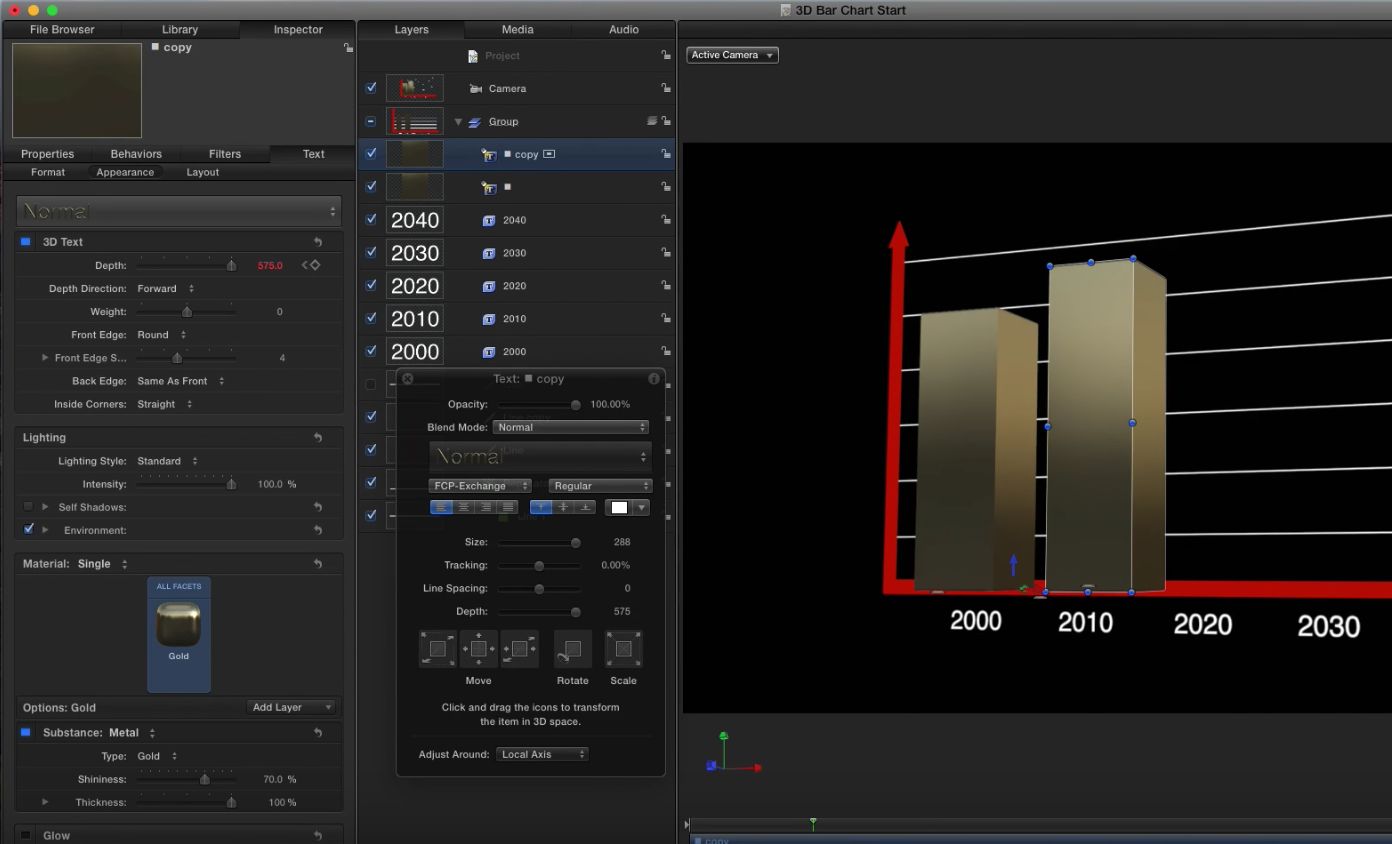 Creating 3D Animated Bar Charts in Motion 43