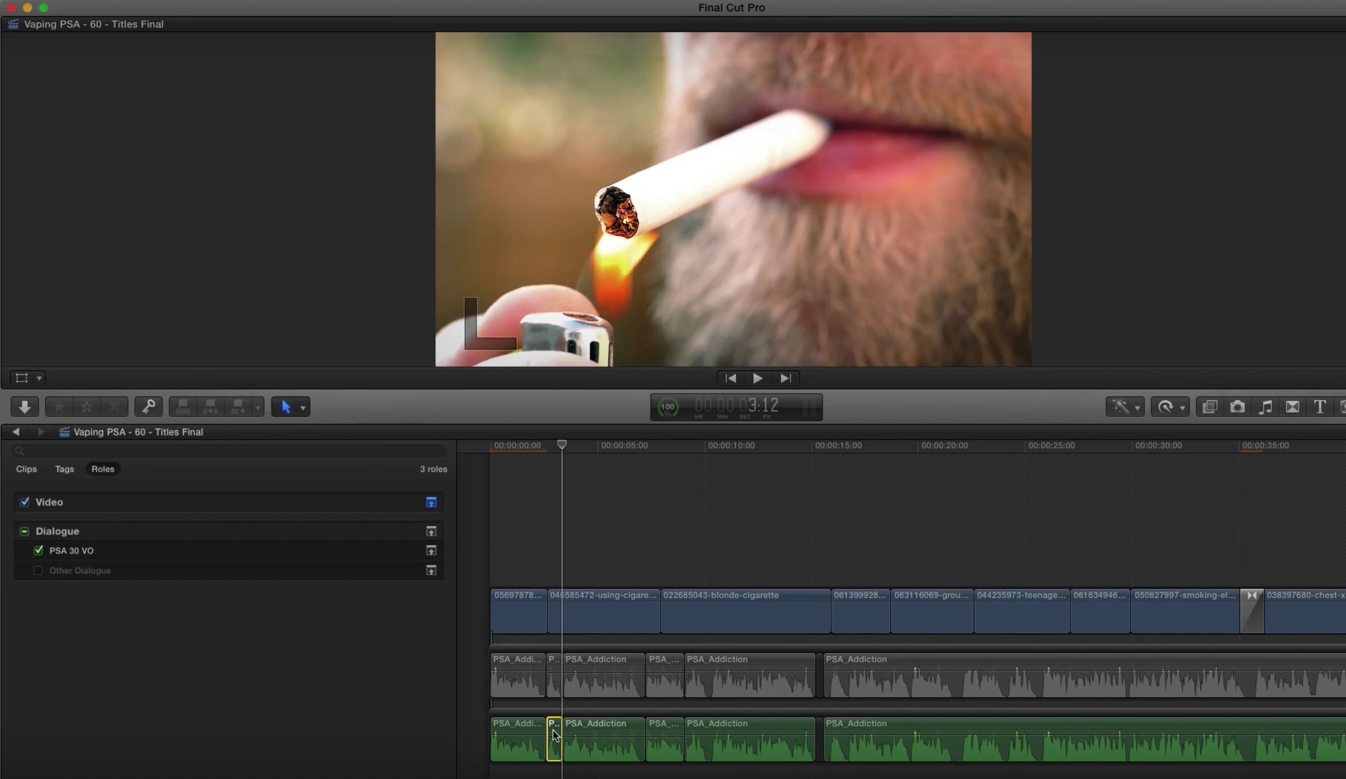 Creating alternate edits with roles in Final Cut Pro X 10
