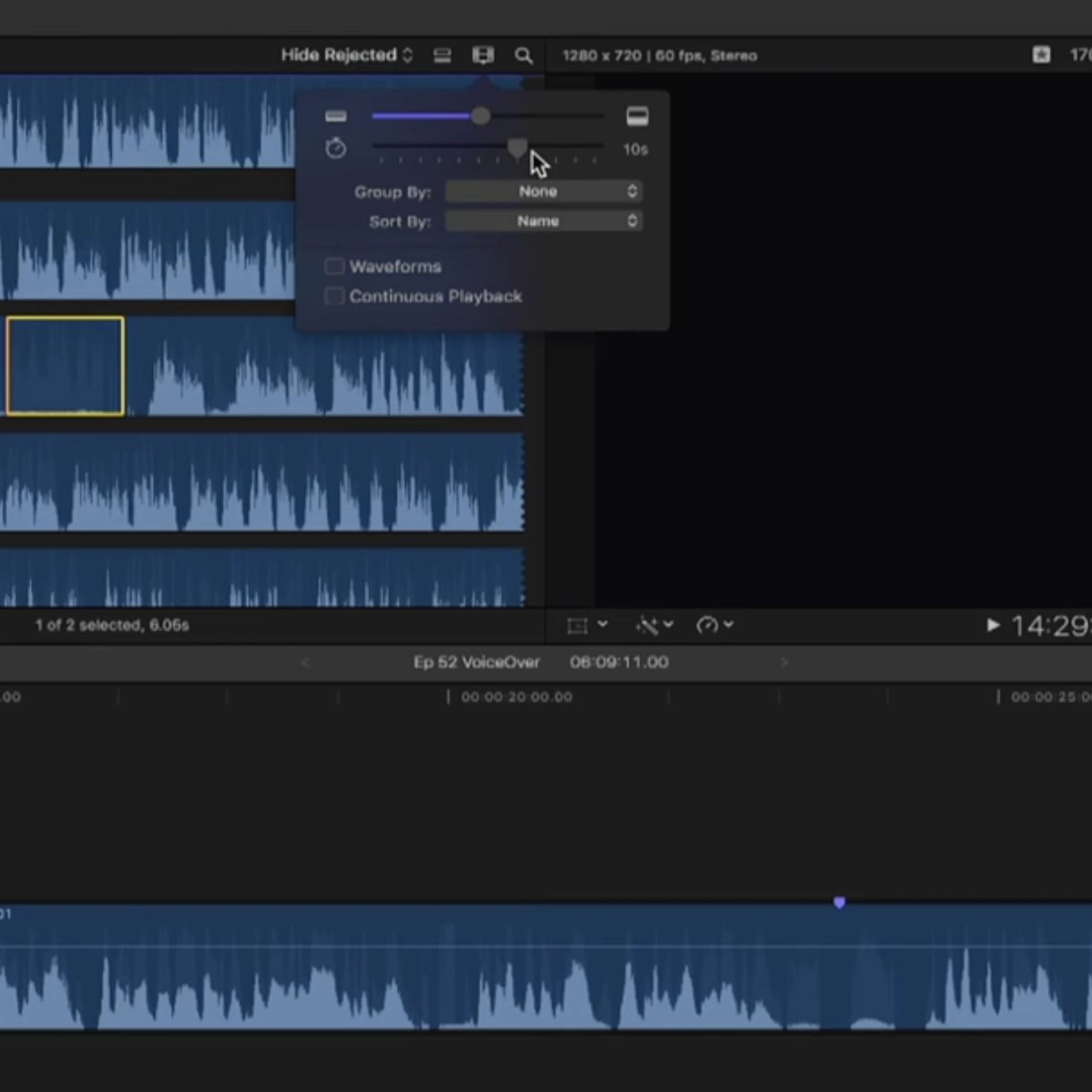 Replace with ambience in Final Cut Pro X 1