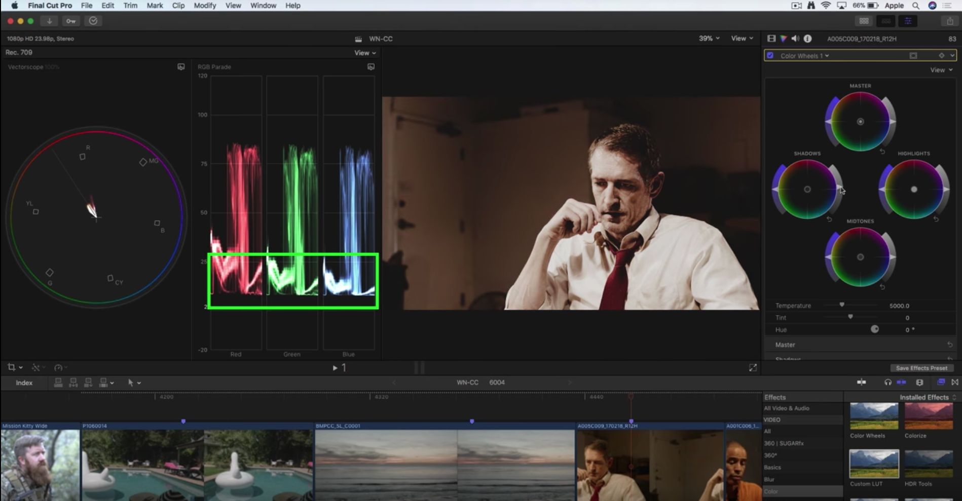 Working with Camera LUTs and Creative LUTs in Final Cut Pro X 1