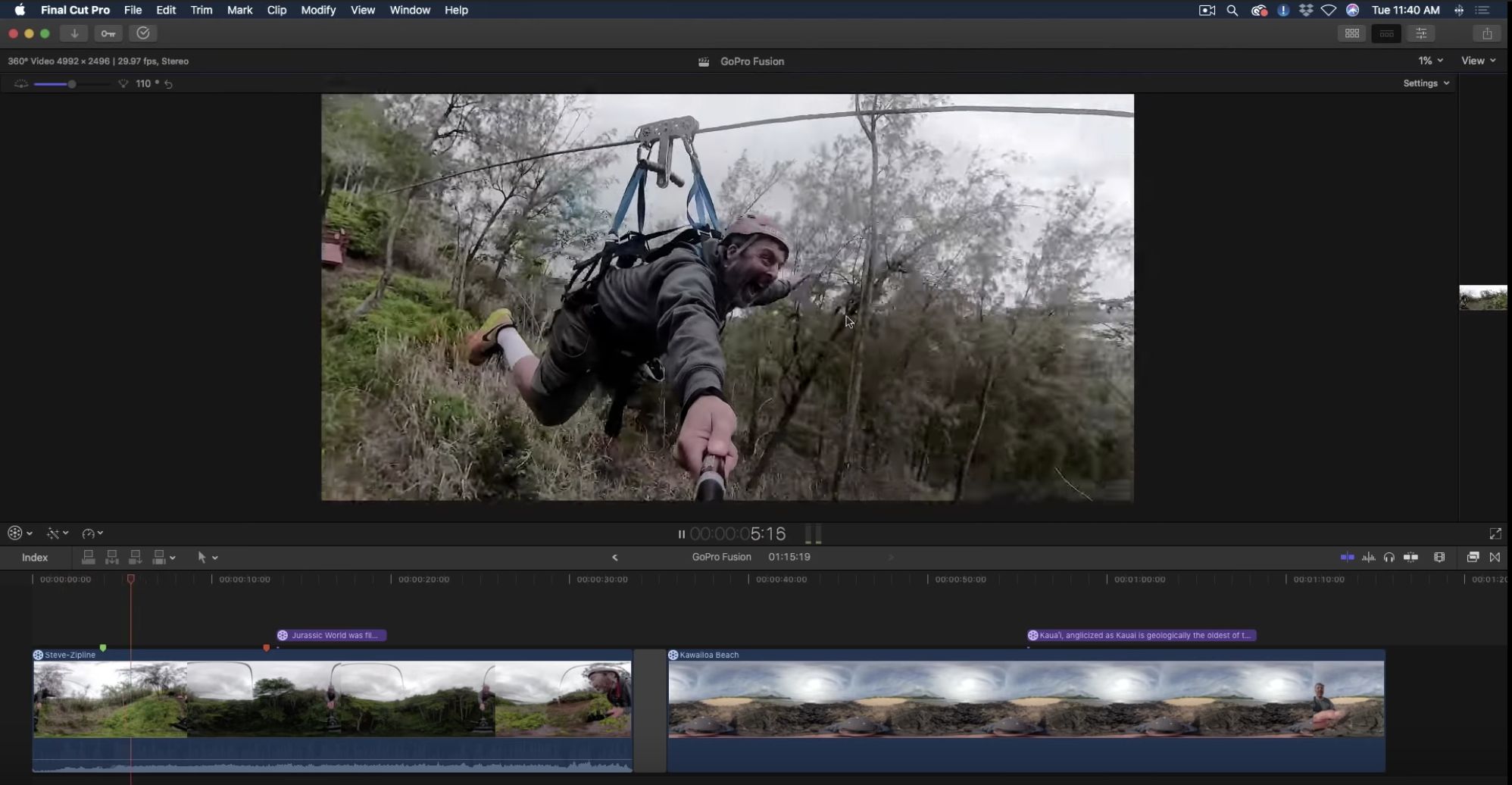 GoPro Fusion & Final Cut Pro X 1