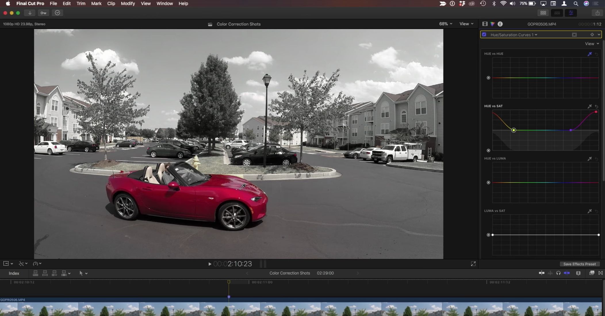 Creating the Pleasantville Look in Final Cut Pro X 1
