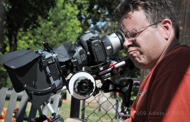 Art shoots a spot on the Canon 5D MkII 1