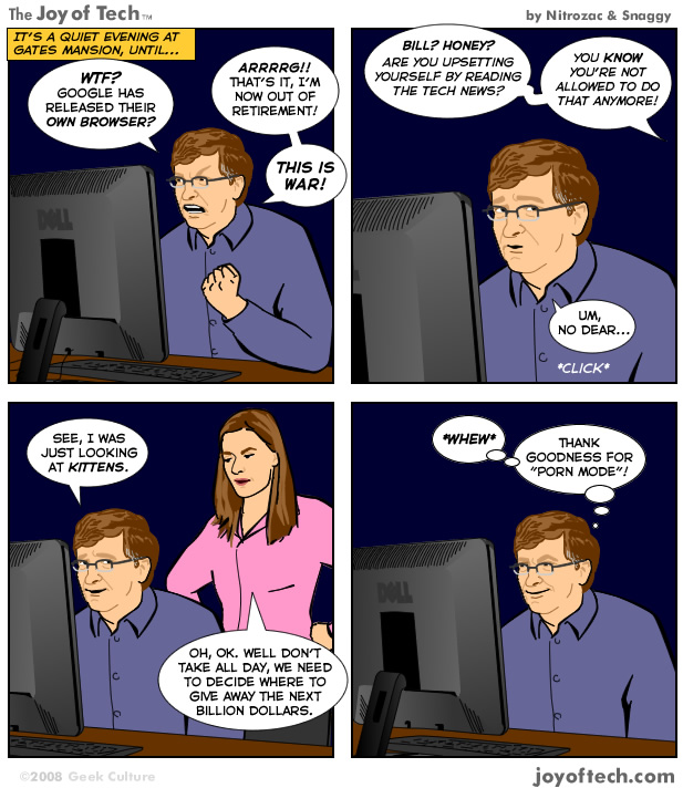 Chrome incognito, the killer browser? 1 The Joy of Tech