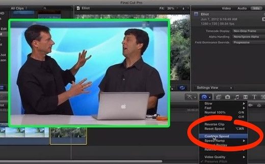 Conforming Frame Rates in FCP X 7