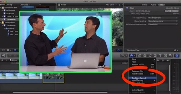 Conforming Frame Rates in FCP X 1