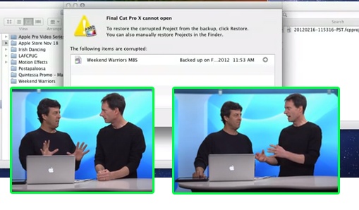 Final Cut Pro X and Auto Backup 5