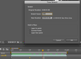 After Effects Apprentice Free Video: Time Stretch versus Altering the Frame Rate 1