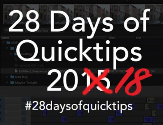Day 26 #28daysofQuickTips 2018 – Round-tripping just a few shots from Resolve 49