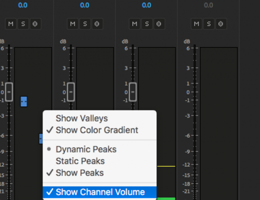 Adobe Premiere Pro channel volume