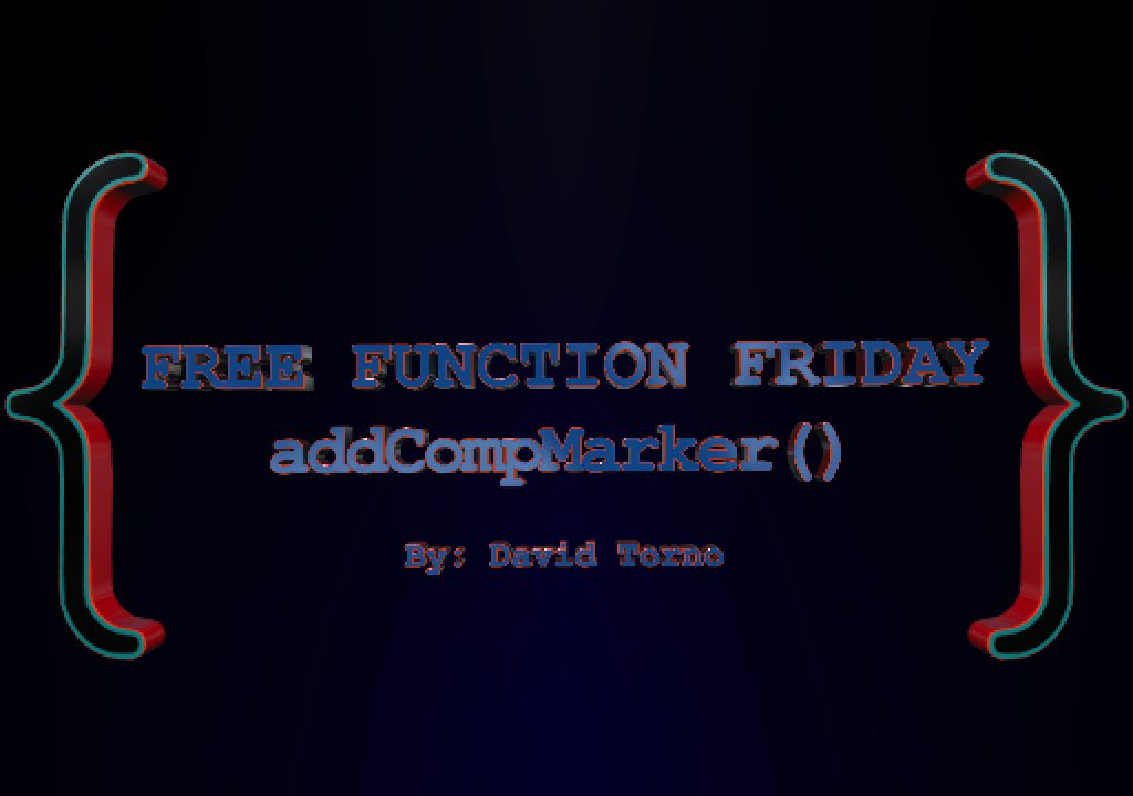 Free Function Friday addCompMarker 1
