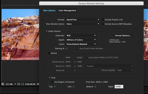 After Effects Hidden Gems: Cropping in the Output Module 10