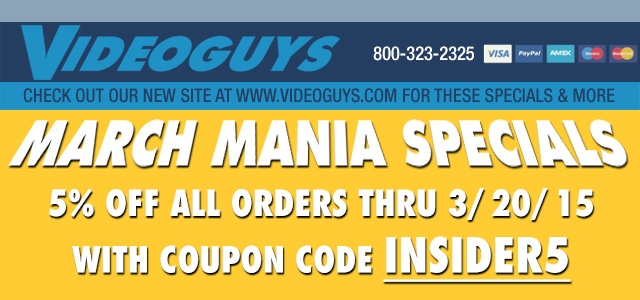 Videoguys.com Launches New Web Site for Improved Customer Support and Industry-Leading Information 5