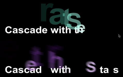 After Effects Apprentice Free Video: The "Cascade" Type Animation Recipe 1