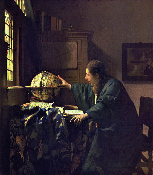 J. VERMEER - El astrónomo (Museo del Louvre, 1688)