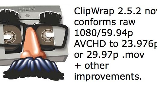 ClipWrap version 2.5.2 adds conforming and other new features 5