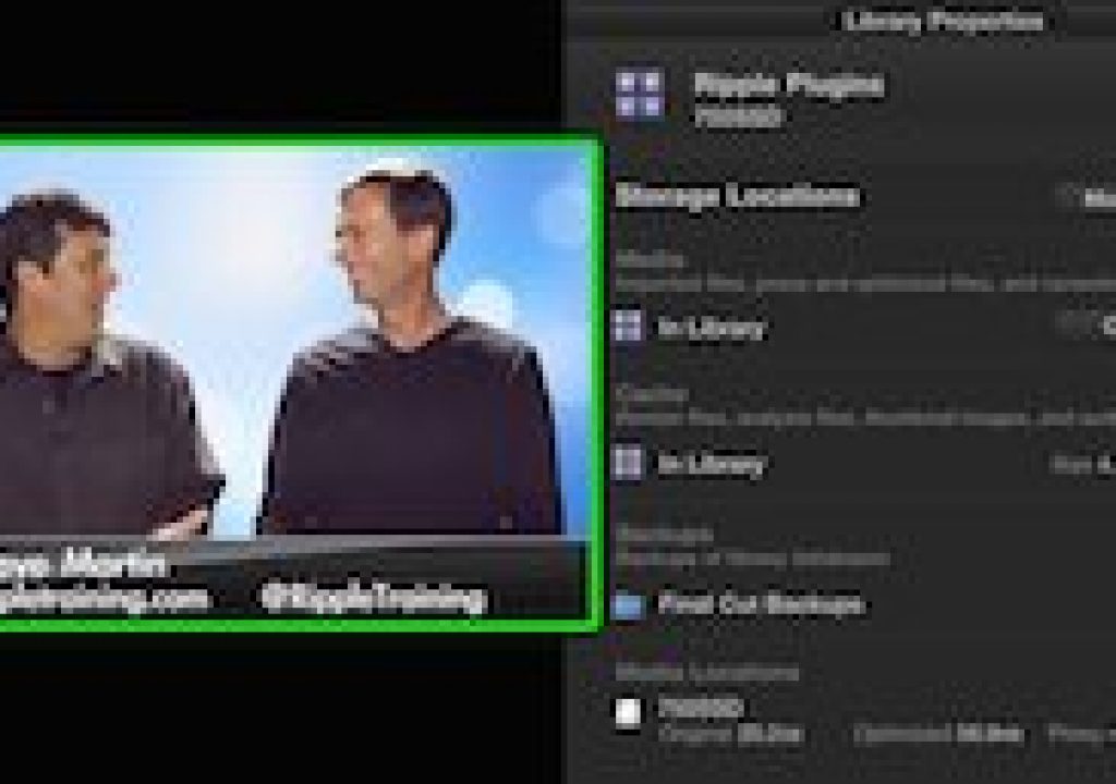 The Library Inspector in Final Cut Pro 10.1.2 1