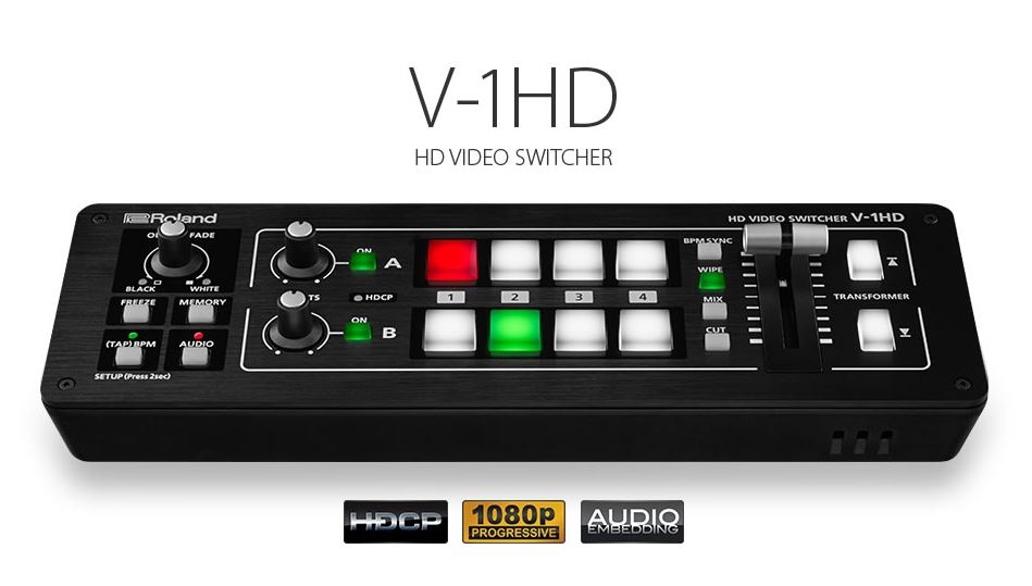 Introducing the Roland V-1HD - A Compact, Full 1080p HD Switcher for only $995 3
