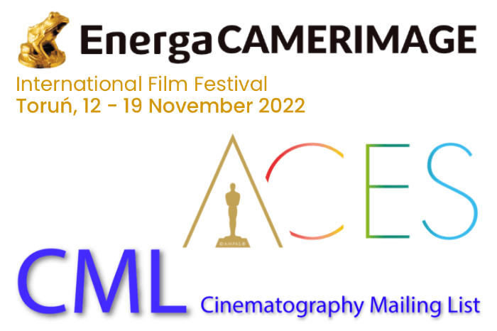 ACES, CML, and Camerimage logos