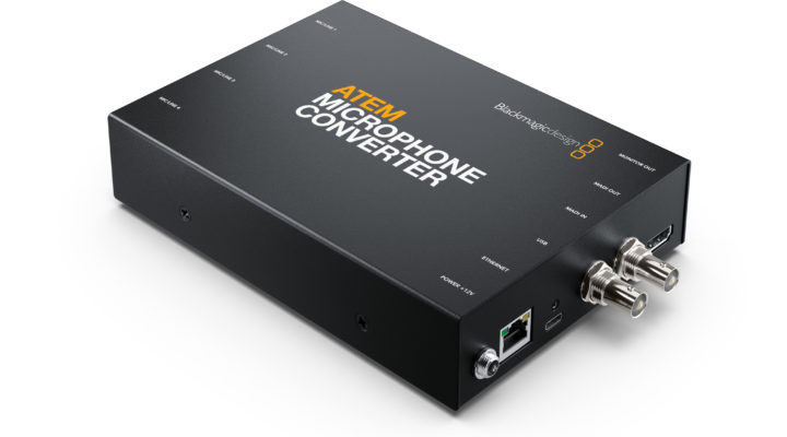 Blackmagic Design Announces New ATEM Microphone Converter 1
