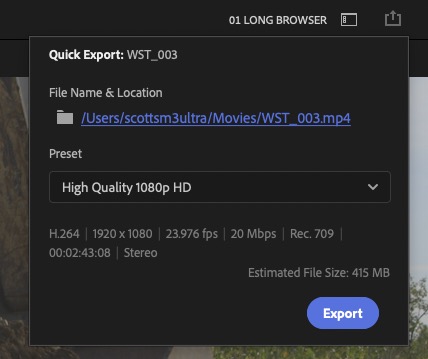 Tool Tip Tuesday for Adobe Premiere: Quick Export 11 Tool Tip Tuesday for Adobe Premiere: Quick Export 11