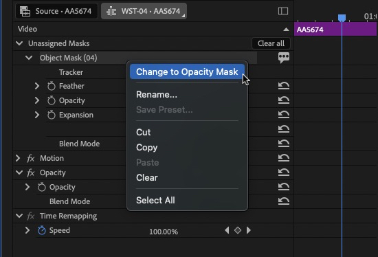 Tool Tip Tuesday for Adobe Premiere Pro: Assign New Masks 16 Tool Tip Tuesday for Adobe Premiere Pro: Assign New Masks 16