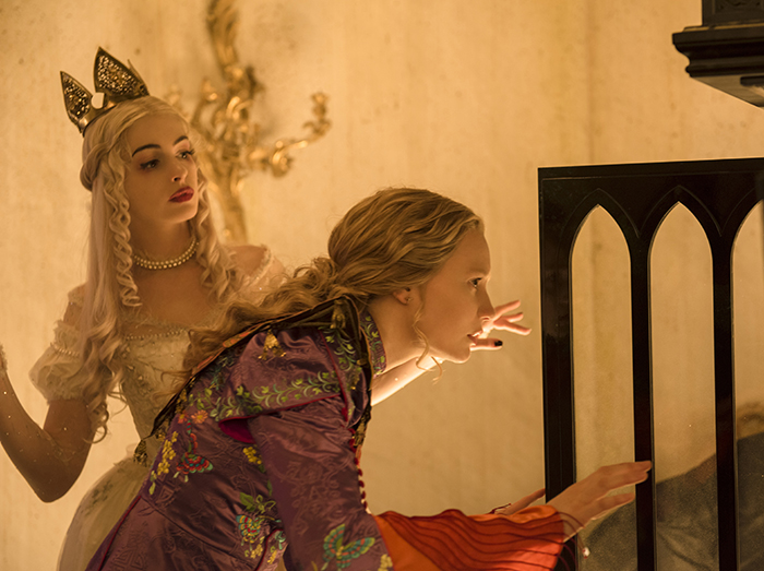 Anne Hathaway is the White Queen and Mia Wasikowska is Alice in Disney's ALICE THROUGH THE LOOKING GLASS, an all new adventure featuring the unforgettable characters from Lewis Carroll's beloved stories.