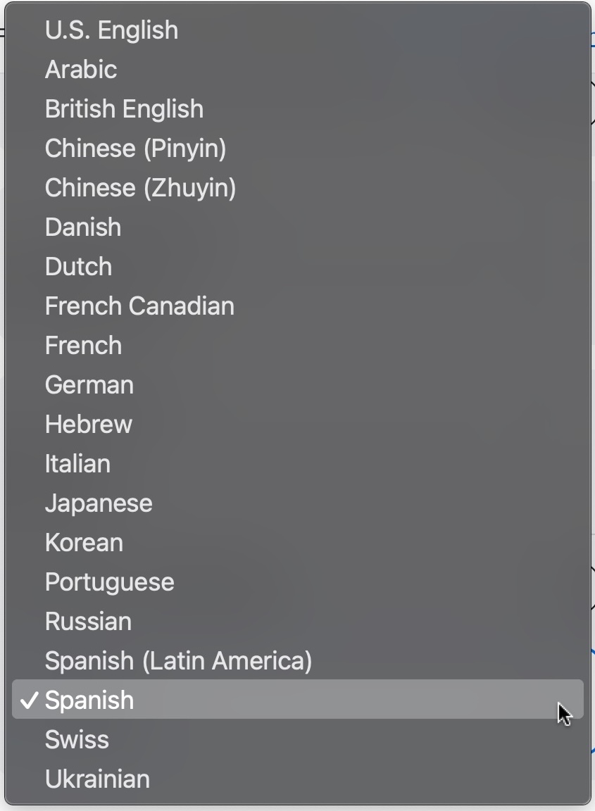 Pick the best Spanish keyboard for your new MacBook when ordering it online 9