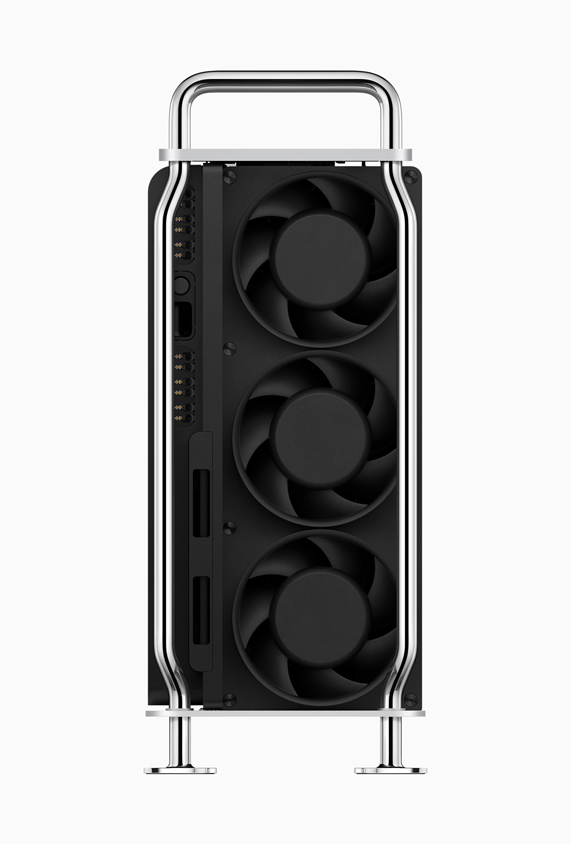 Fans on the back of Mac Pro.