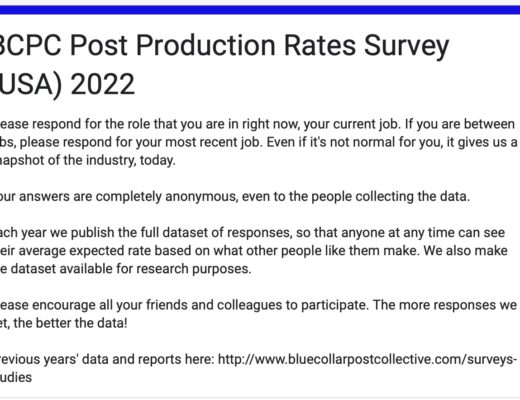 The annual BCPC Post Production Rates Survey is almost closed for 2022 14