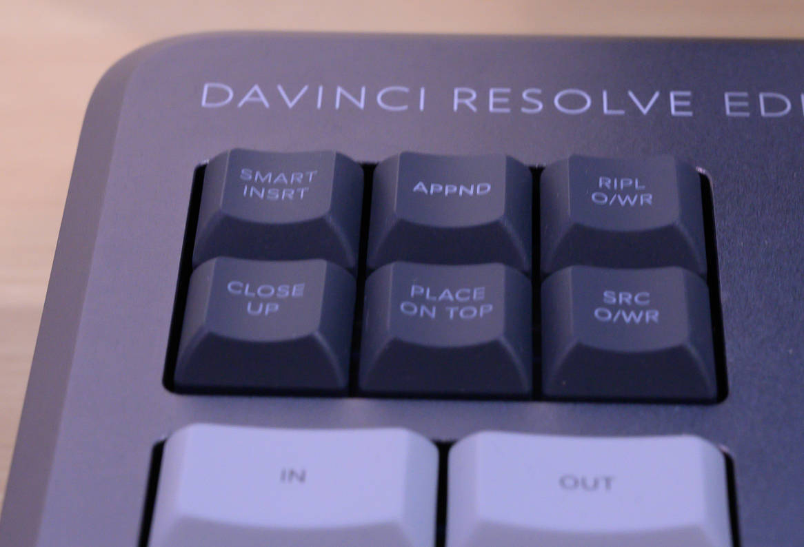 DaVinci Resolve Editor Keyboard cut keys