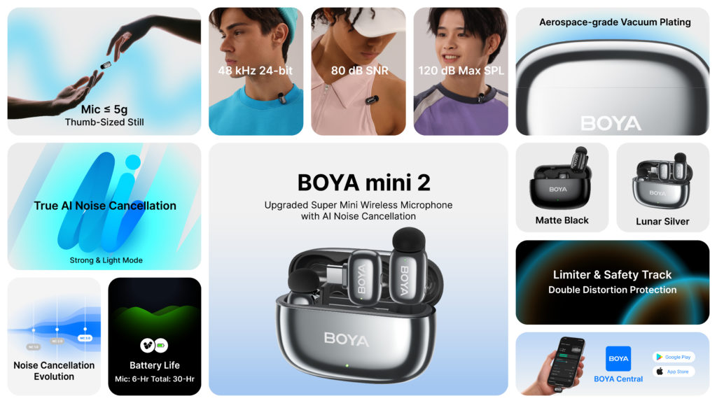 New BOYA mini 2 Brings AI Brilliance to World’s Smallest Mic 19 BOYA mini 2