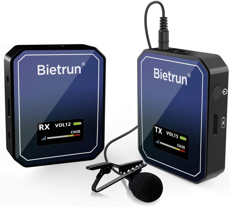 Review: Bietrun WXM22 wireless lavalier microphone system 25