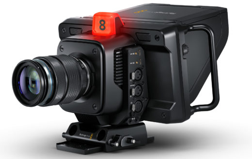 production camera news product shot of Blackmagic Studio Camera 4K Pro