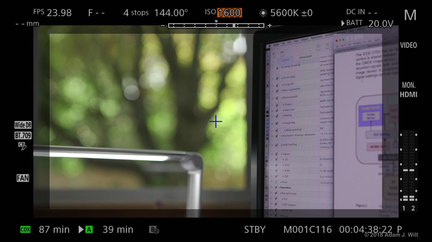EVF FUNC menu with ISO selected