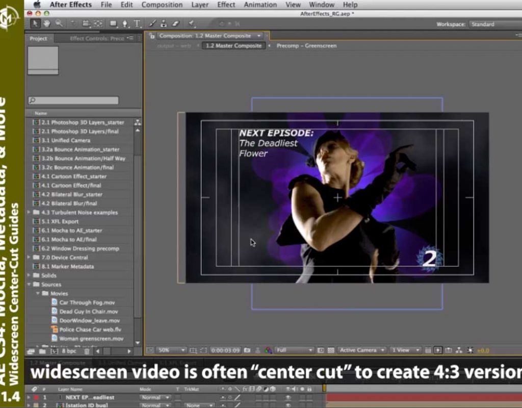 After Effects center cut preferences