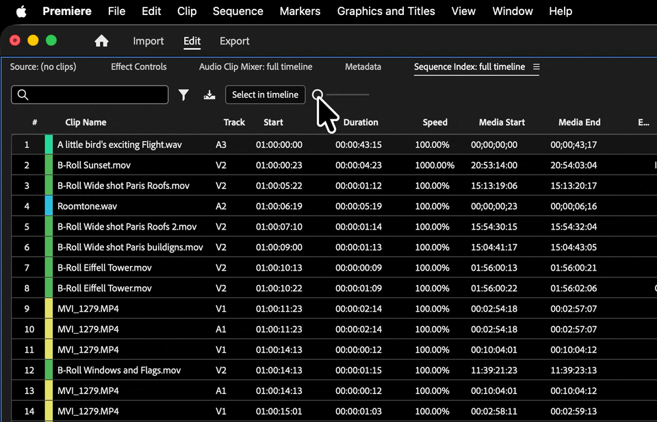 Tool Tip Tuesday for Adobe Premiere Pro: The Sequence Index 22 Tool Tip Tuesday for Adobe Premiere Pro: The Sequence Index 22