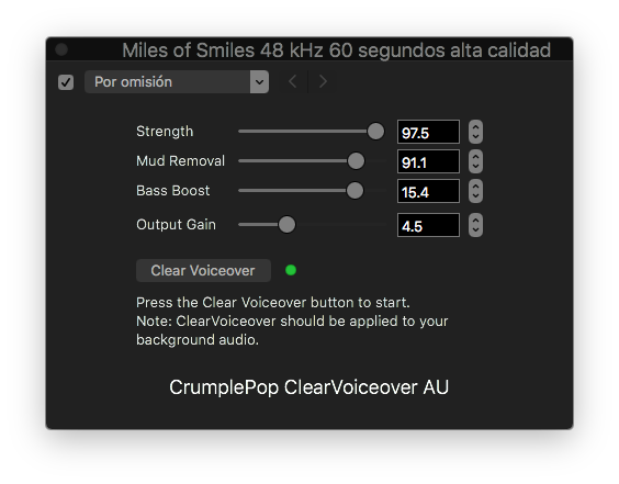 Review: ClearVoiceover audio plugin 13