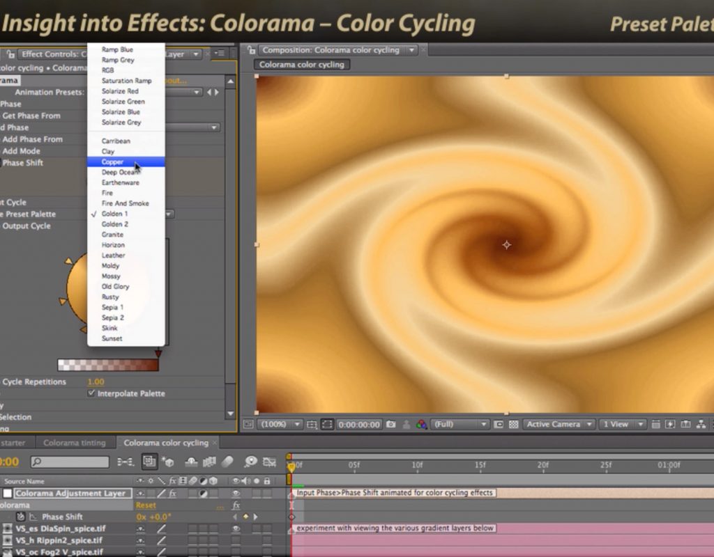 After Effects Classic Course: Colorama 3 – Color Cycling 1
