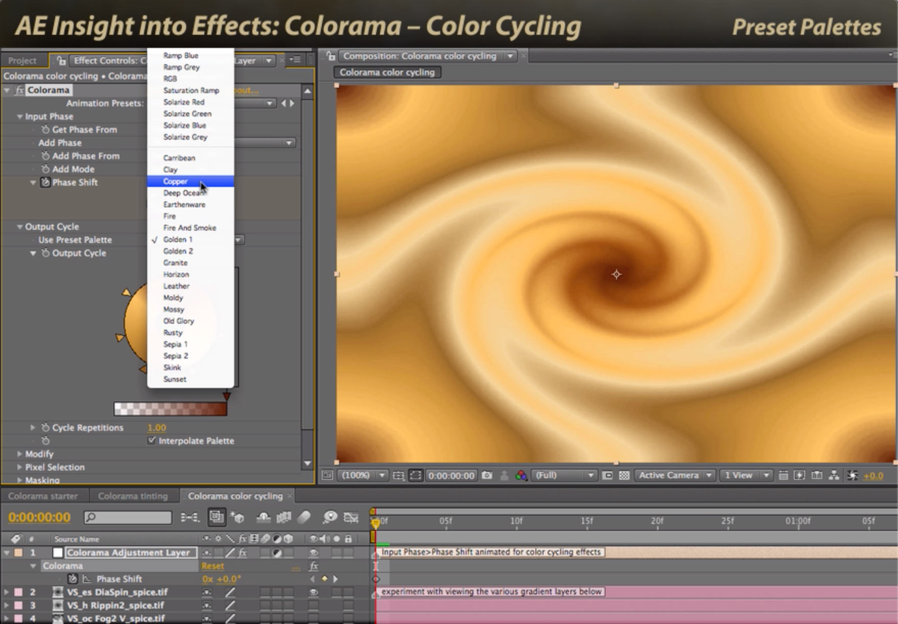 After Effects Classic Course: Colorama 3 – Color Cycling 1