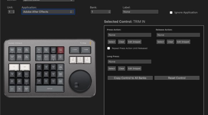 CommandPost adds support for the DaVinci Resolve Speed Editor 1