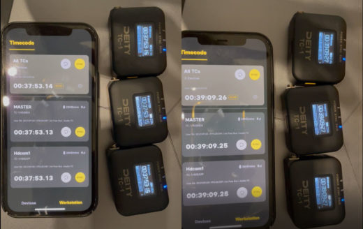 Over time the iPhone displayed a consistent offset of 2 frames compared with the hardware units' displays