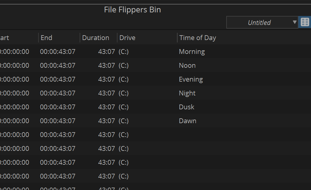 Bin Columns 5
