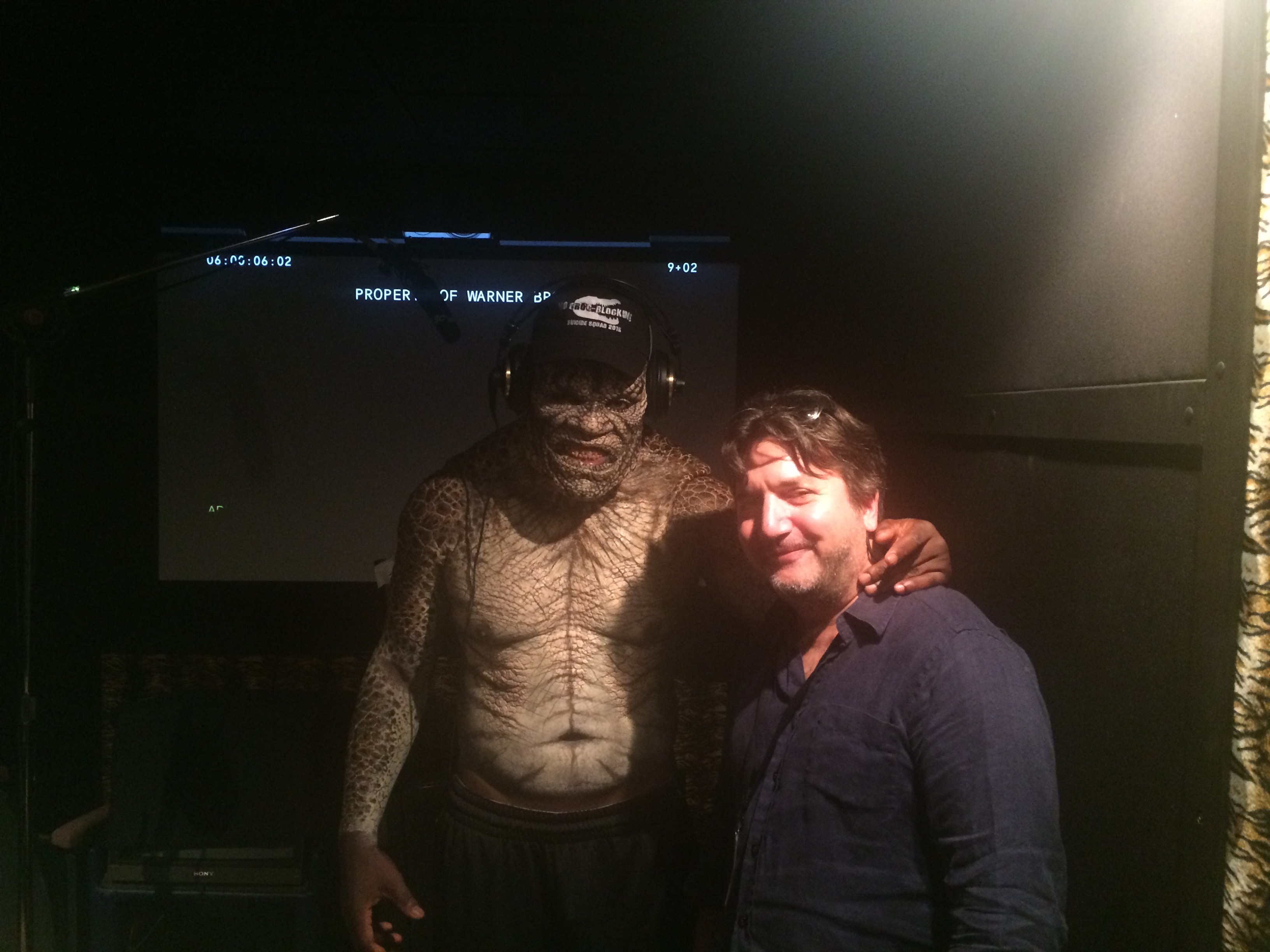 Killer Croc (Adewale Akinnuoye-Agbaje) in ADR on the set of Suicide Squad 2015 Toronto